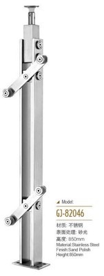 モダン ガラス階段の手すり